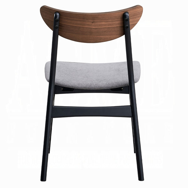 English Elm Contemporary Padded Dining Chairs Set of 2 Counter Height Upholstered Seats Ergonomic Stylish Comfort for Home Walnut+black 22 L x 34 W x 6 H B2741P325725