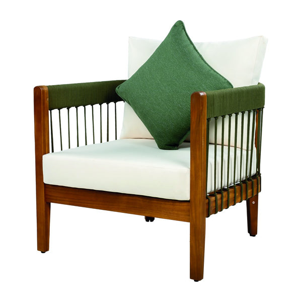 English Elm Christopher Knight Home® - 3 Pcs Set Acacia Wood Outdoor Lounge Chairs With Plush Water-Resistant Cushions & Handwoven Ropes N767P265743A002_63163.00