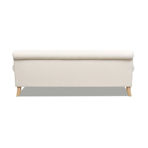 English Elm Jennifer Taylor Home - Alana 88" L-Shape Reversible Sectional Sofa with Linen Beige Upholstery, Kiln-Dried Frame, Foam Comfort B2719P238357