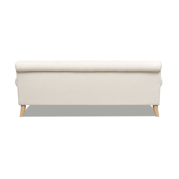 English Elm Jennifer Taylor Home - Alana 88" L-Shape Reversible Sectional Sofa with Linen Beige Upholstery, Kiln-Dried Frame, Foam Comfort B2719P238357