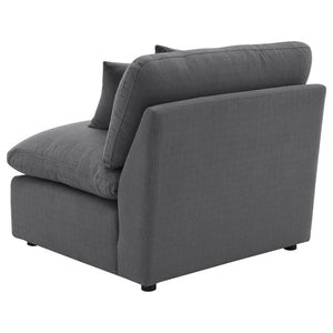 English Elm Greeley Armless Accent Chair with Performance Fabric and Foam Cushions for Modern Living B062P441446