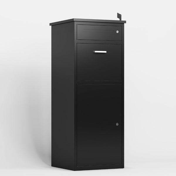 English Elm Package Delivery Box With Lock – Heavy-Duty Steel, Weather-Resistant, Secure Storage For Home & Office W396P278342-GIGA