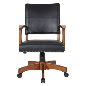 OSP Home Furnishings Deluxe Wood Bankers Chair Black