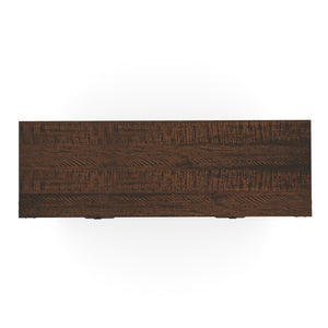English Elm Farmhouse Double Tilt-Out Trash Cabinet - Antique Blue Barn Door, 2 Drawers, Waterproof Top, 2x10gal W2557P324526