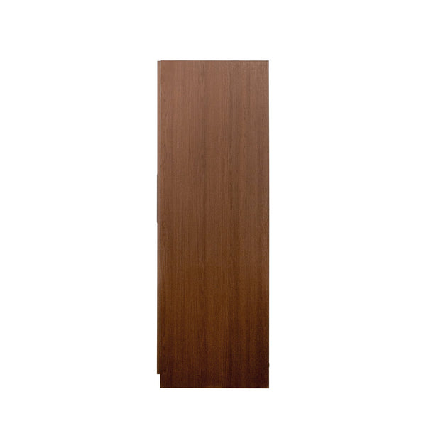 English Elm 62.99In Kitchen Pantry Cabinet - Stylish Walnut Storage Sideboard With Doors & Adjustable Shelves W331S00188