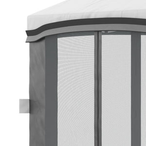 English Elm Outsunny 10' X 10' Pop-Up Canopy Tent With Mesh Netting, Adjustable Height, & Wheeled Carry Bag W2225P174219-GIGA