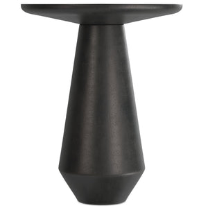 English Elm Gloria Cast Aluminum Side Table in Graphite Finish — Handcrafted, Textured 19" Round Top, Versatile Decor Piece B136P239041