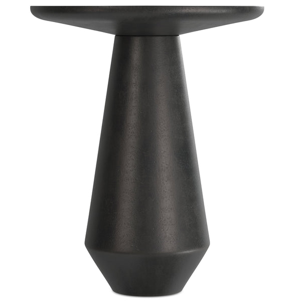 English Elm Gloria Cast Aluminum Side Table in Graphite Finish — Handcrafted, Textured 19" Round Top, Versatile Decor Piece B136P239041