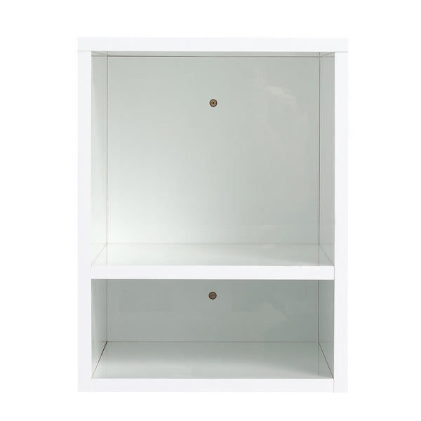 English Elm 42" Modern Floating Bathroom Vanity Set With Ceramic Sink & Storage Shelves For Elegant Spaces W999S00291