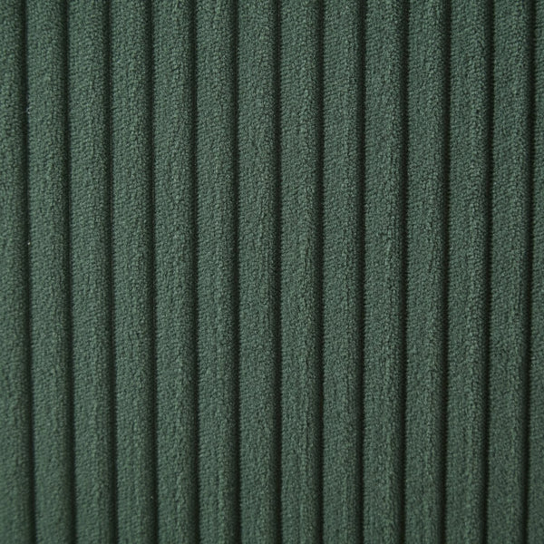 English Elm Corduroy Swivel Barrel Chair with Sturdy Wood Frame & Metal 360° Base, Plush Corduroy Comfort Pop Emerald W395P220271