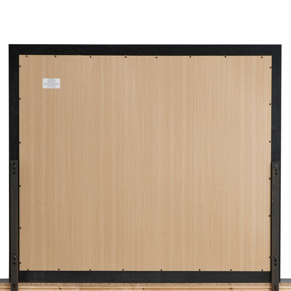 English Elm Madrid Contemporary Decorative Wall Mirror with Unique Shaped Frame, Laminate Wood Grain Finish, 37x46 inchesMadrid Contemporary Decorative Wall Mirror with Unique Shaped Frame, Laminate Wood Grain Finish, 37x46 inches Black 3 L x 49 W x 39 H B078P286061