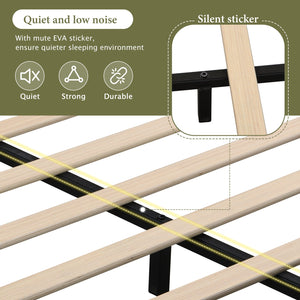 English Elm Christopher Knight Home® - King Size Boucle Bed Frame – Modern Upholstered Platform With Curved Headboard & Soft Corners, Beige N757P235227W