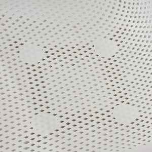 English Elm Christopher Knight Home® - LOTUS modern outdoor dining chair with weather-resistant polypropylene, perforated diamond pattern comfort and stability White 23.5 L x 23.5 W x 22.5 H 69068.00