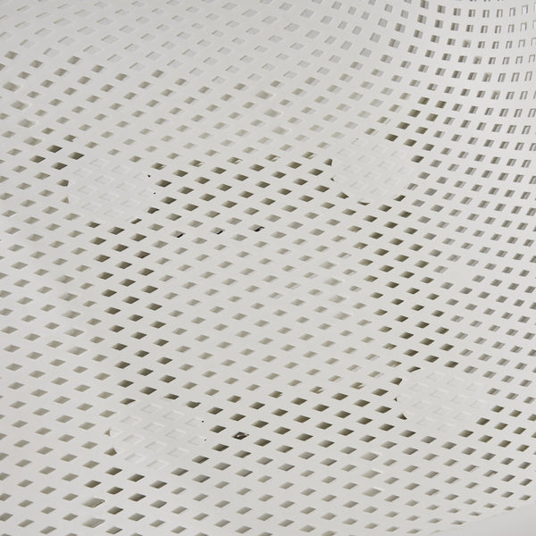 English Elm Christopher Knight Home® - LOTUS modern outdoor dining chair with weather-resistant polypropylene, perforated diamond pattern comfort and stability White 23.5 L x 23.5 W x 22.5 H 69068.00