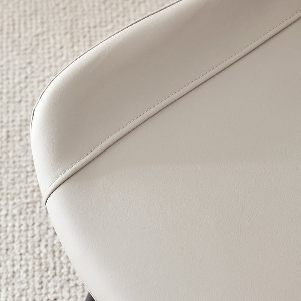 English Elm Table Set With Adjustable Height, Walnut Wood Finish & 4 Warm Gray Pu Chairs For Modern Living W1151S03997-GIGA