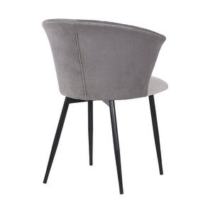 English Elm Lulu Velvet Armless Dining Chair with Steel Frame for Modern Spaces B2736P464878