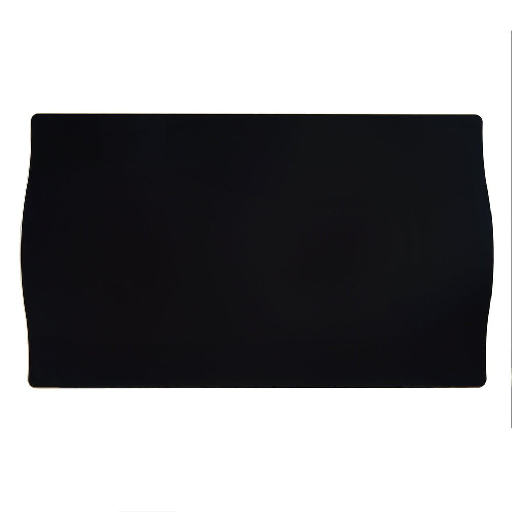 English Elm 6-Piece Kitchen Dining Set with 60" Rectangular Table, Tufted High-Back Chairs & Bench, Durable Wood Black N752S001080B