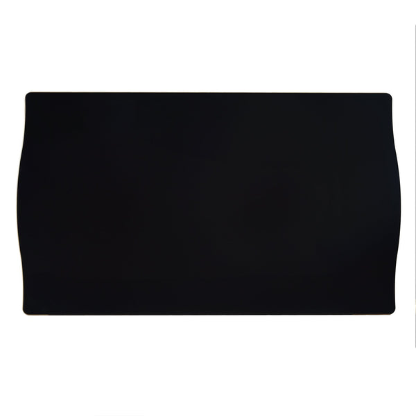 English Elm 6-Piece Kitchen Dining Set with 60" Rectangular Table, Tufted High-Back Chairs & Bench, Durable Wood Black N752S001080B