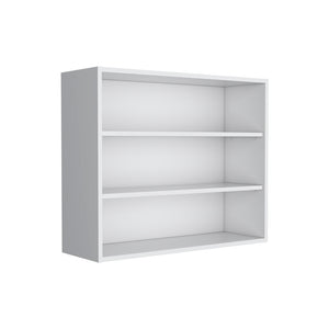 English Elm Meeker Wall Cabinet White - Modern Engineered Wood Kitchen Storage with 3 Spacious Shelves, Easy Mounting B092P245421