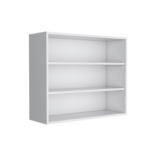 English Elm Meeker Wall Cabinet White - Modern Engineered Wood Kitchen Storage with 3 Spacious Shelves, Easy Mounting B092P245421