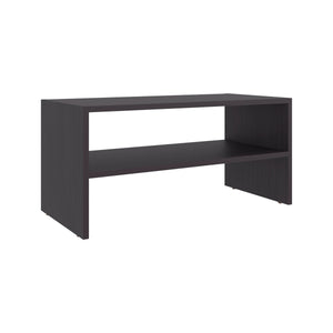 English Elm Wenge Two-Shelf Shoe Rack — Elegant Melamine Particle Board Organizer, Compact Entryway Storage Solution B062P389898