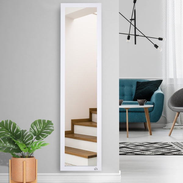 English Elm Full Length Freestanding Floor Mirror with Mdf Frame for Bedroom or Entryway Decor T3971P389365