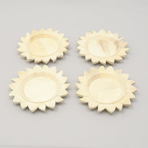 English Elm Handcrafted 13" Wooden Charger Plate - Rustic Eco-Friendly Tableware For Elegant Dining Experiences B346P321279