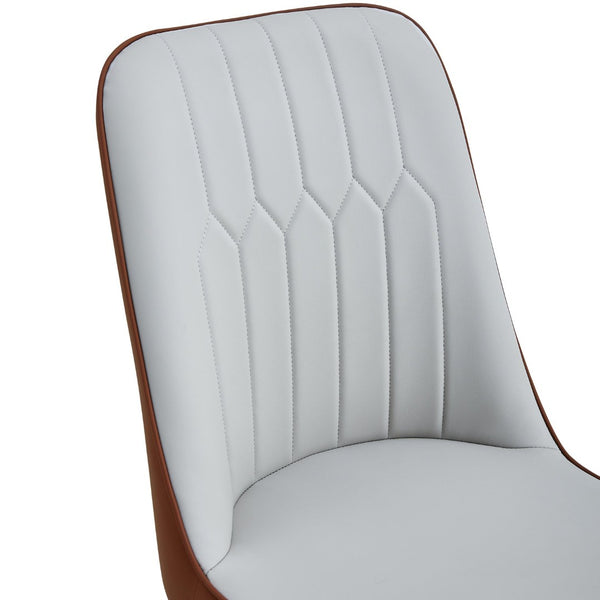 English Elm Table Modern Extendable Wood Mdf Dining Set With 6 Pu Chairs - Perfect For Any Gathering Space! W1151S03939-GIGA