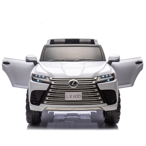 English Elm Licensed Lexus Lx600 24v Two Seater Kids Ride on Suv with Remote and Suspension White W1578P339060
