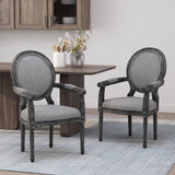 Christopher Knight Home® - Noble House - Judith French Country Wood Upholstered Dining Chair - Set of 2