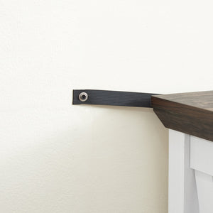 English Elm 6 Drawer Dresser with Wood Grain Finish, Anti-Tip, Smooth Metal Rails & Modern Handles 45.67"L x20.67"W W2275P149783