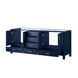 English Elm Navy Double Bath Vanity 80" W x 22" D – Solid Wood Frame, Fully Assembled, Soft-Close Drawers, Ample Storage B2731P258955