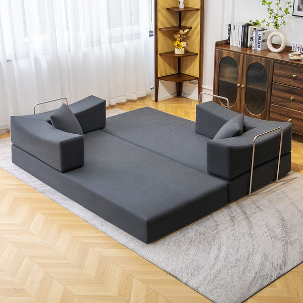 English Elm 2-In-1 Convertible Modular Sofa Bed With Memory Foam - Effortless Comfort & Style For Any Space! W3653P355639