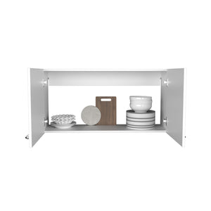 English Elm Wall Cabinet Fairwood White - Compact Engineered Wood Kitchen Storage with 2 Shelves, Easy-Clean Finish B092P250511