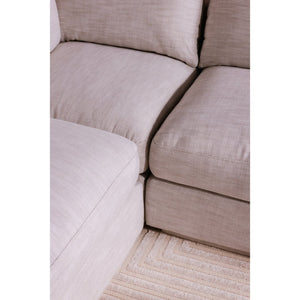 English Elm Justin Modular Ottoman Armless Square Seating Footrest for Contemporary Living Rooms B2769P504971