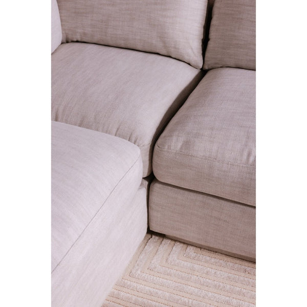 English Elm Justin Modular Ottoman Armless Square Seating Footrest for Contemporary Living Rooms B2769P504971