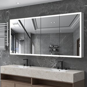 English Elm Led Lighted Medicine Cabinet With Adjustable Brightness, Anti-Fog Mirror, Recessed Or Wall-Mounted W3735P374365