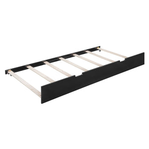 English Elm Full Over Bunk Bed with Twin Trundle Solid Pine Frame Gray Convertible LT100204AAP