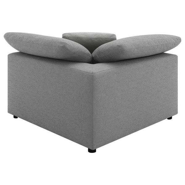 English Elm Segoura Five Piece Bouclé Modular Sectional Soft Low Profile Living Room Sofa B062S01653