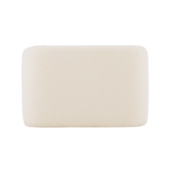 English Elm Christopher Knight Home® - 24''Boucle Modern Inverted U-Shape Stool Set of 2 — Cream Bouclé Upholstery, Rubberwood Legs, 24" Seat N780P187017C