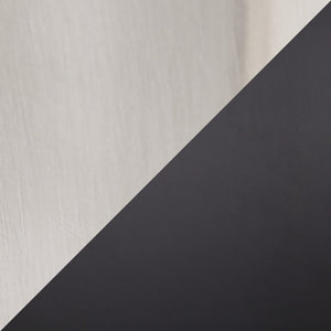 English Elm Fuji-Mason Upholstered Swivel Dining Set with Tempered Glass Top and Brushed Stainless Legs, 5pc Black,Multicolor B202S01501