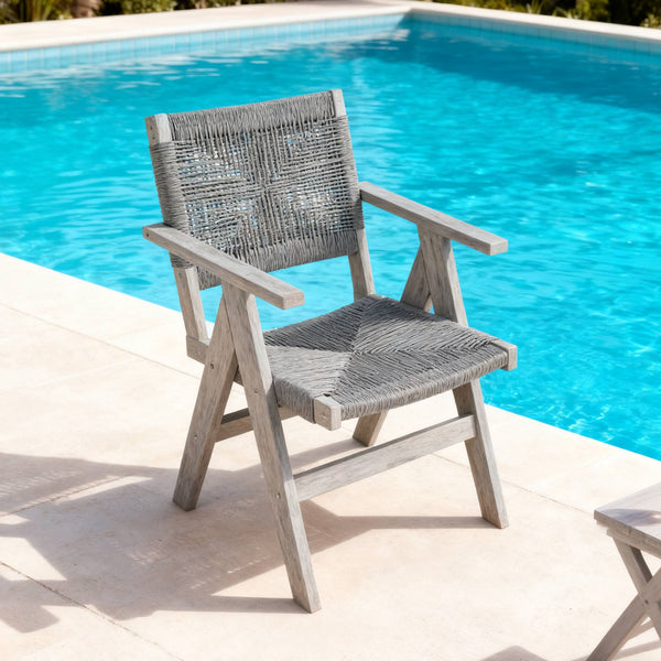 English Elm Lounge Light Gray Outdoor Recliner Chair - All-Weather, Stackable, Durable & Comfortable For Any Season W2085P364107