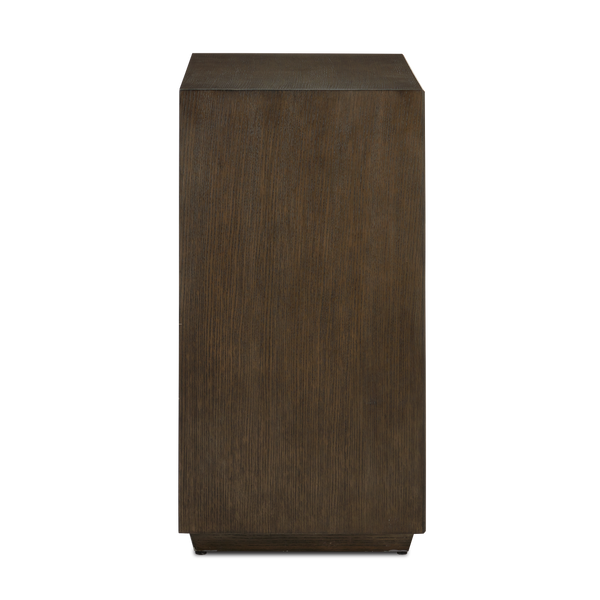 Kendall Dove Gray Chest – Contemporary Oak Design with Polished Brass Accents & Soft-Close Drawers