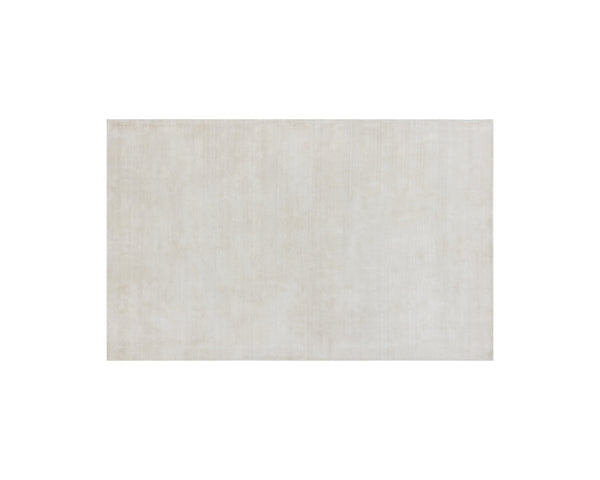 Sunpan Alaska Hand-Loomed Rug - Luxurious Wool-Blend Texture for Cozy Living, Lounge, and Bedroom Spaces White