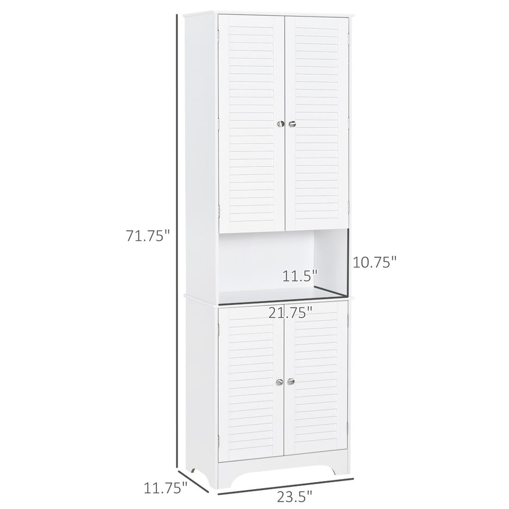 English Elm Black Tall Narrow Mdf Storage Cabinet with Doors Adjustable Shelves Bathroom Tower T3971P416233