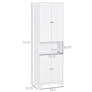 English Elm Black Tall Narrow Mdf Storage Cabinet with Doors Adjustable Shelves Bathroom Tower T3971P416233