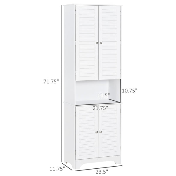 English Elm Black Tall Narrow Mdf Storage Cabinet with Doors Adjustable Shelves Bathroom Tower T3971P416233