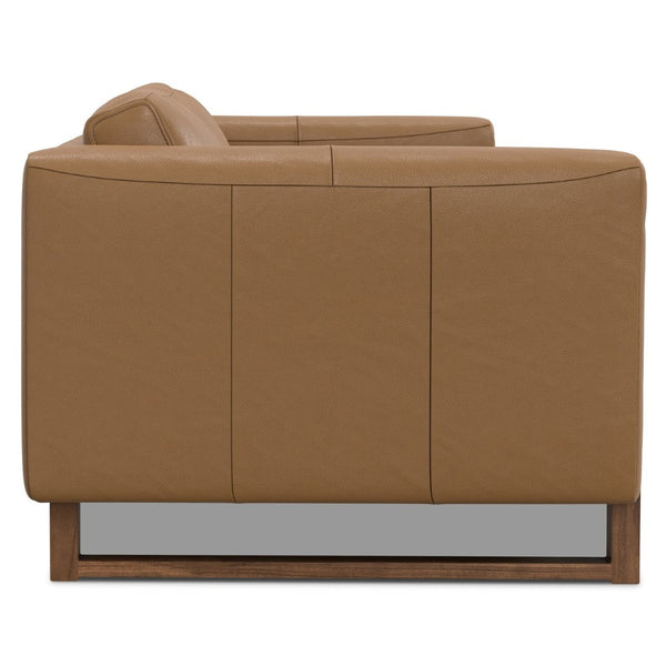 English Elm Richard 83-Inch Genuine Leather Sofa - Eco-Friendly, Durable Comfort For Modern Living Rooms B136P364288-GIGA