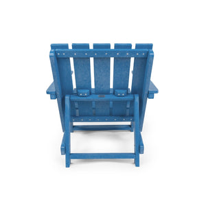 English Elm Shoreline Recycled Hdpe Folding Adirondack Chair Fully Assembled Modern Patio Seating Blue B2745P409684