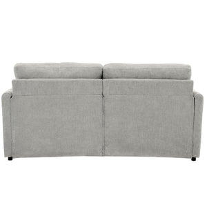 English Elm 68.1" Cozy Upholstered Loveseat Sofa with Double-Layer Cushions, Deep Seating, Chenille Comfort & Support LIGHT GREY N719P251496R